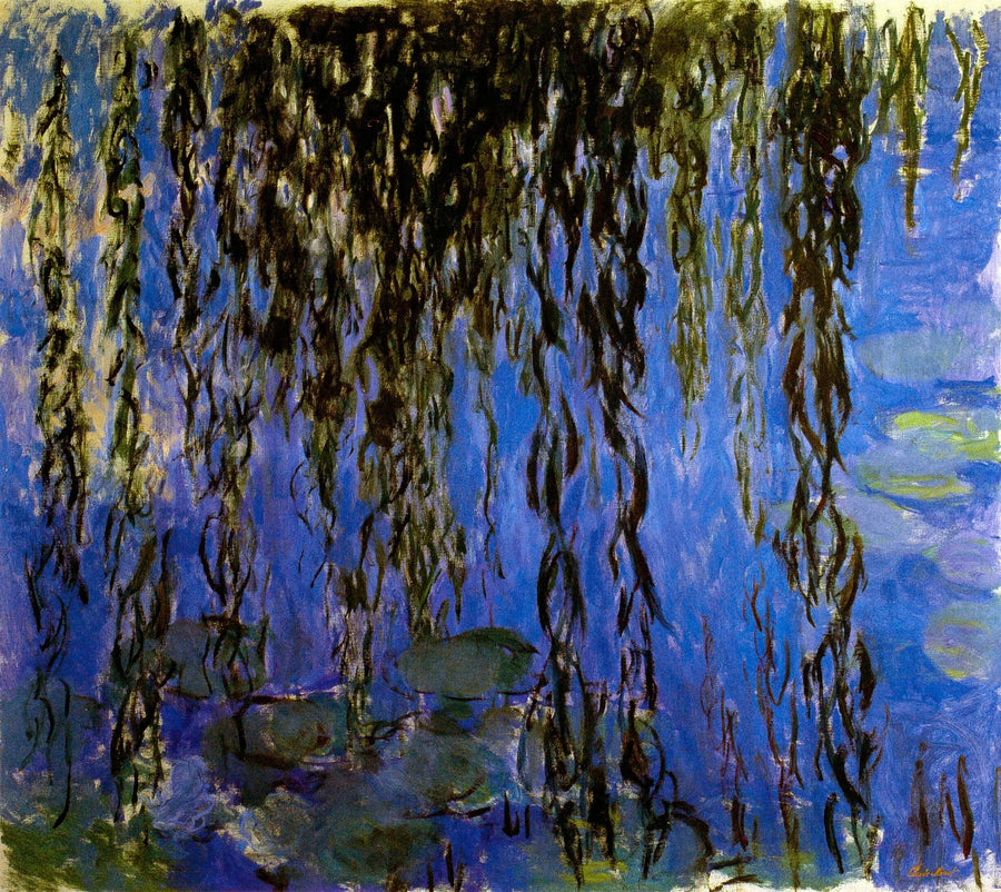 Näckrosor med pilkvistar - Claude Monet