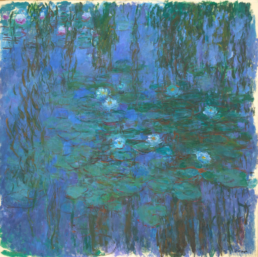 Blå näckrosor - Claude Monet