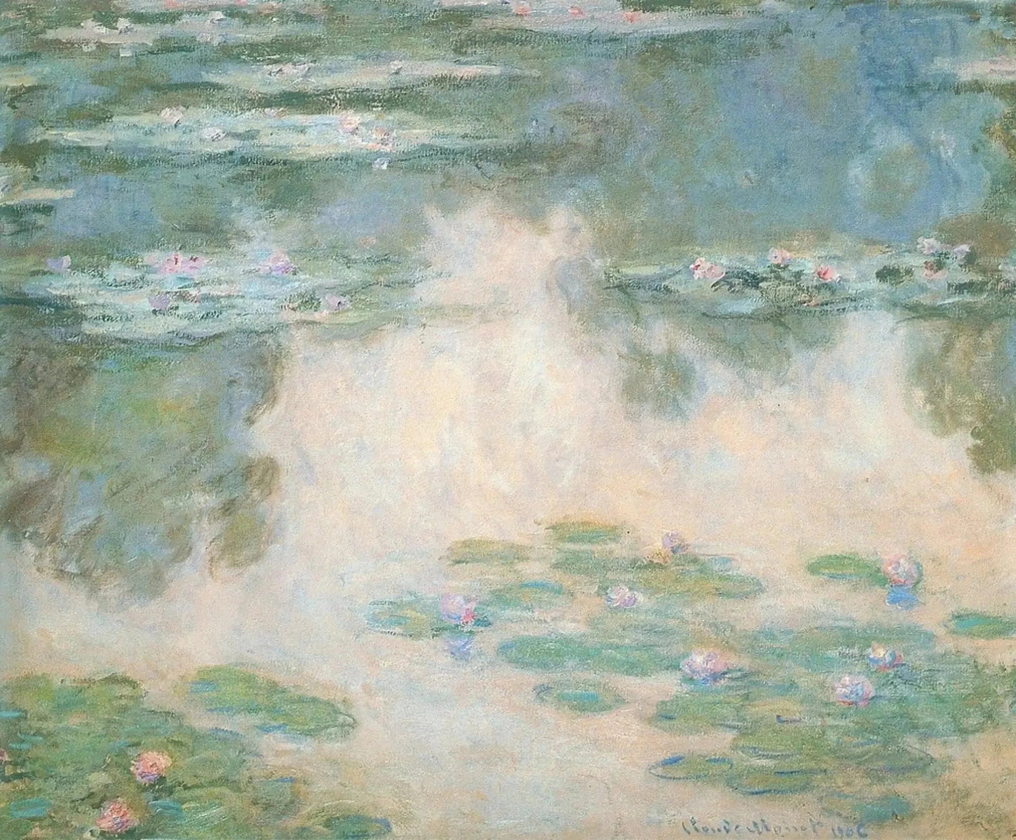 Nymphéas de Claude Monet, 1906 – musée Mohamed Mahmoud Khalil au Caire, Wildenstein 1695