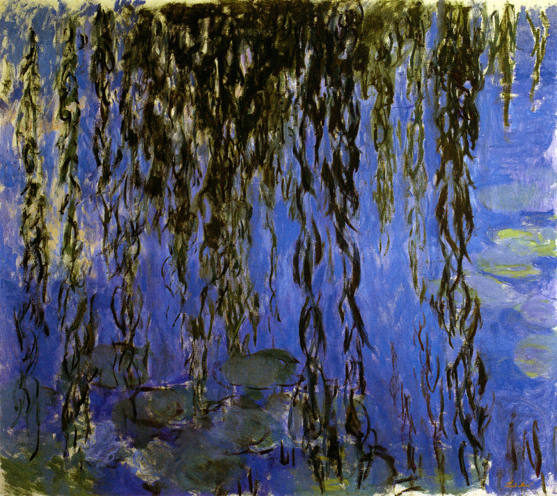 Näckrosor med pilkvistar - Claude Monet