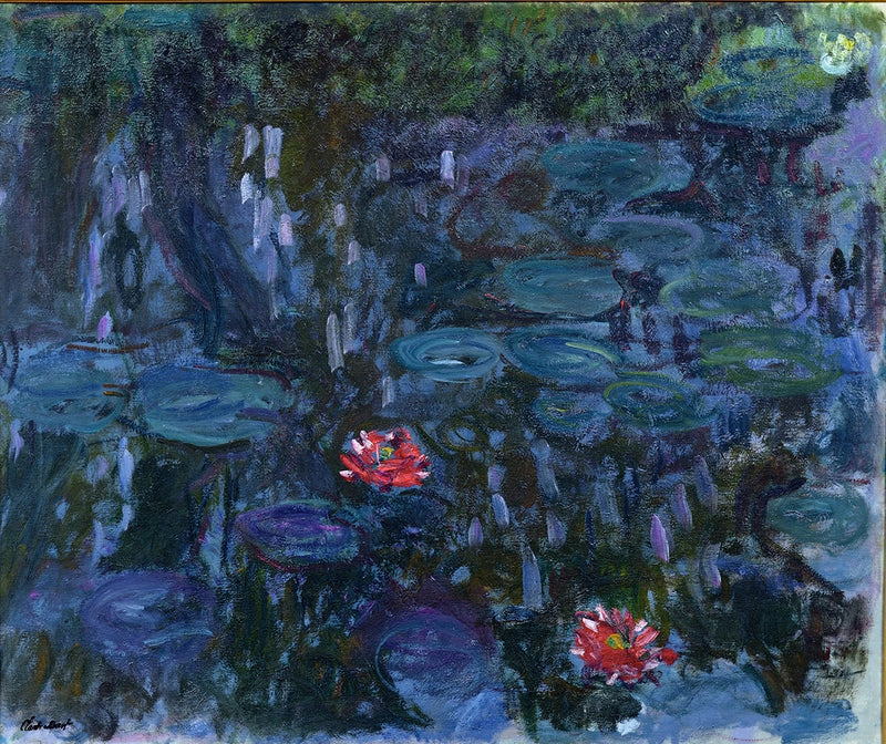 Näckrosor, pilreflektioner, Marmottan W1859 - Claude Monet