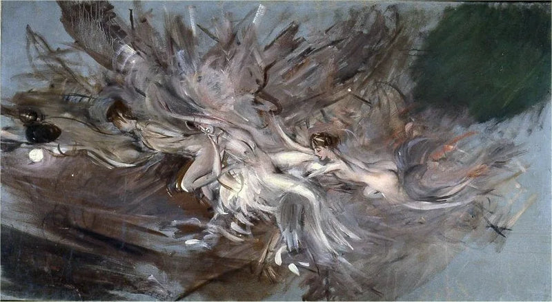 Nymfer i månljus - Giovanni Boldini