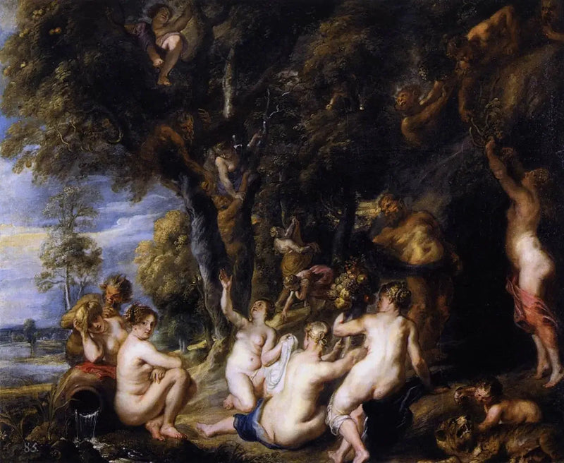 Nymfer och Satyrer - Peter Paul Rubens