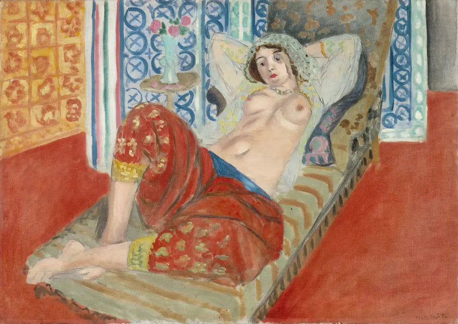 Odalisque med röd byxa - Henri Matisse