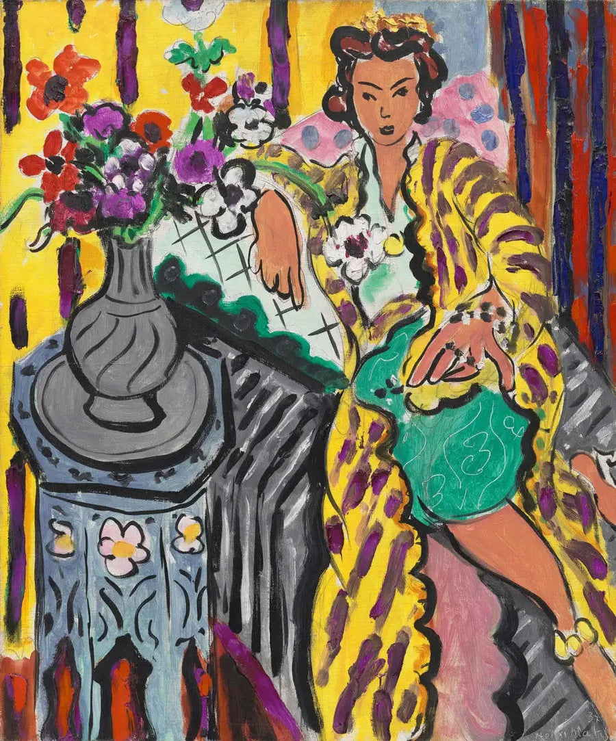 Odalisque i den gula persiska klänningen - Henri Matisse