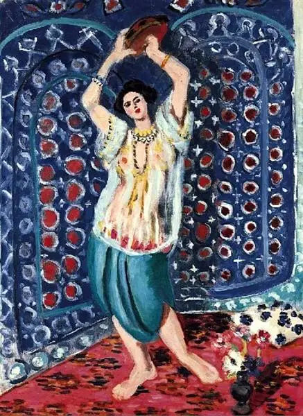 Odalisque med tamburin (Harmoni i blått) - Henri Matisse