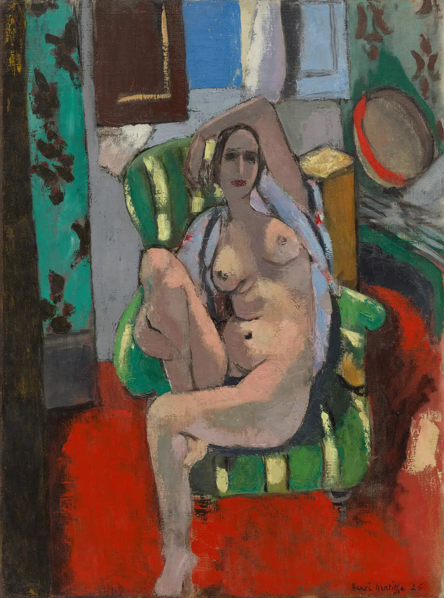 Odalisque med tamburin - Henri Matisse