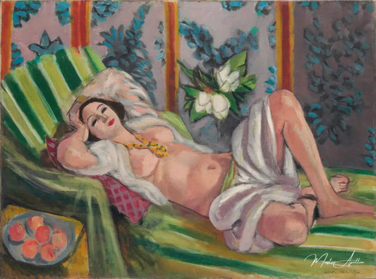 Odalisque avec magnolias - Matisse - Reproductions de tableaux et peintures haut de gamme