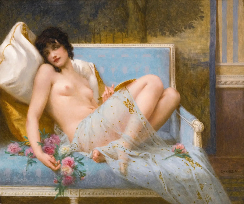 Odalisque liggande - Guillaume Seignac