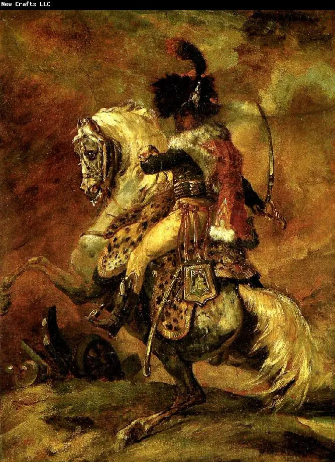 Imperial Guard Cavalry Officer Charging - Théodore Géricault