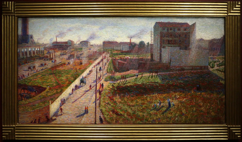 Officine vid Porta Romana - Umberto Boccioni