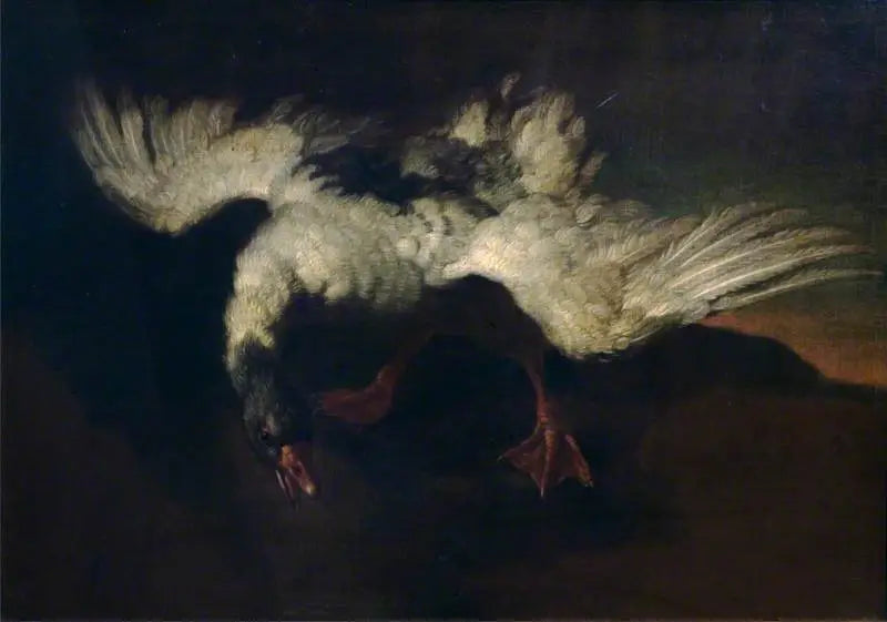 Gås med utbredda vingar - George Stubbs