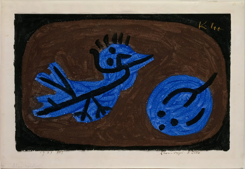 Blå fågel - Paul Klee
