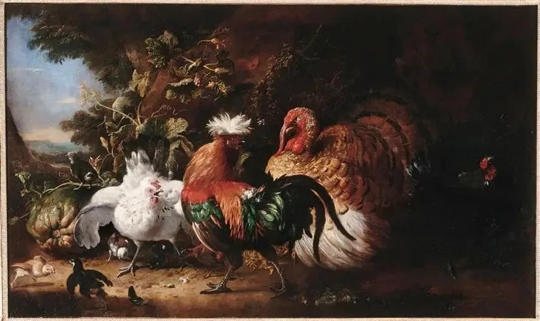 Fågelhushåll - Melchior de Hondecoeter