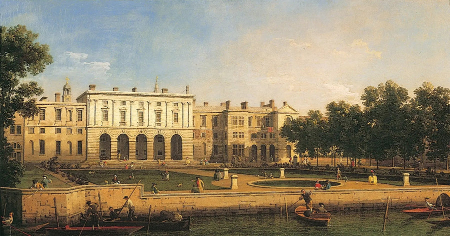 Gamla Somerset House vid Themsen - Canaletto