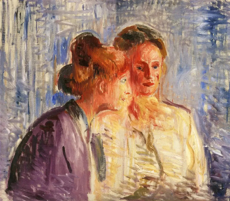 Olga och Rosa Meissner - Edvard Munch