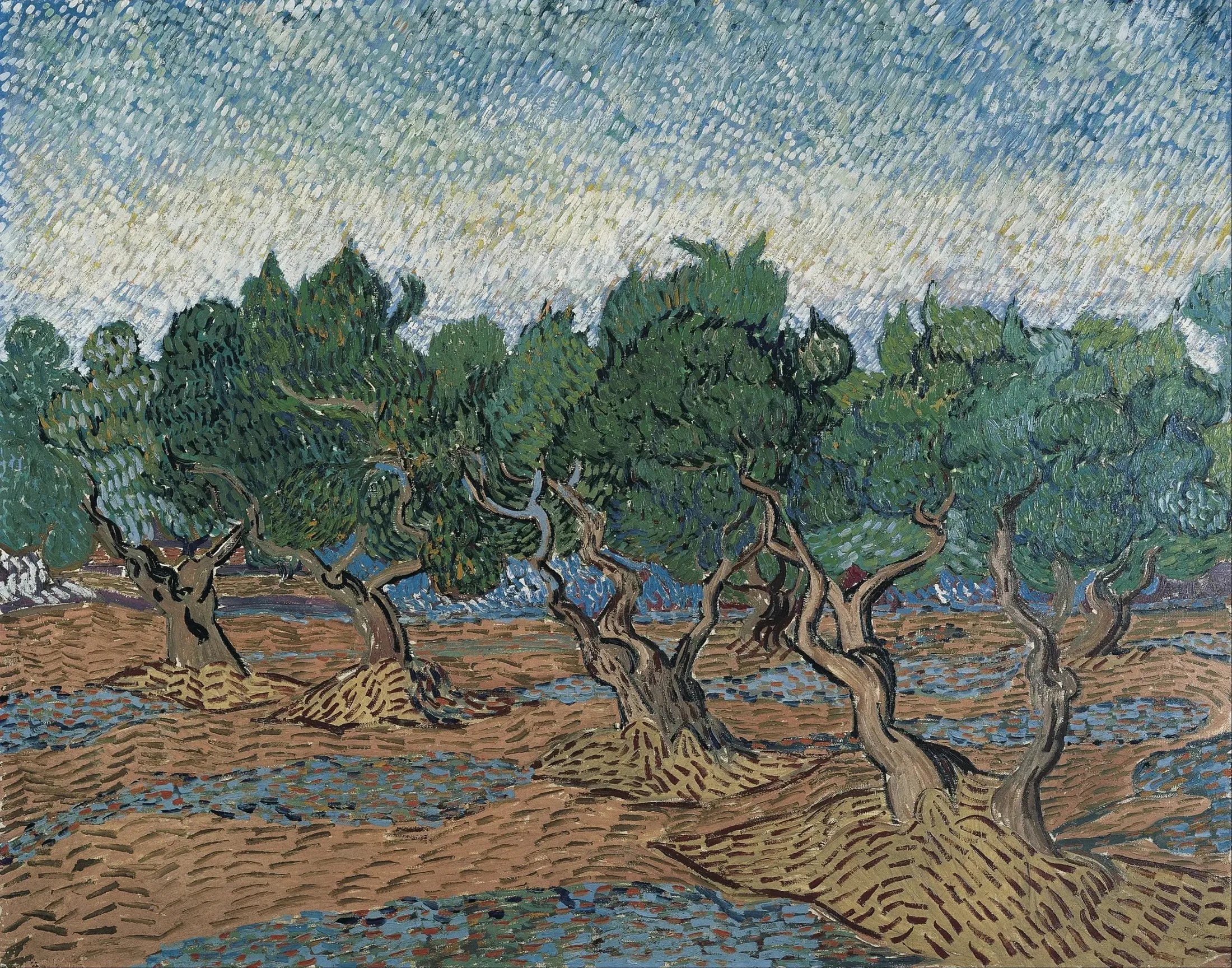 Oliveraie - Vincent van Gogh image 1 reproduction artisanale de tableau