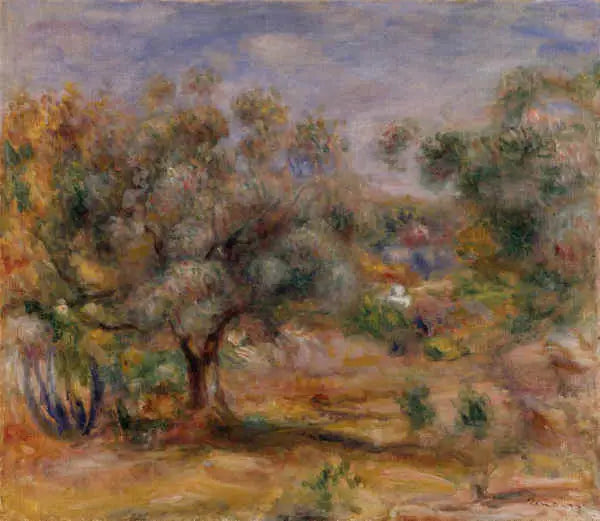 Olivträd i Collettes trädgård - Pierre-Auguste Renoir