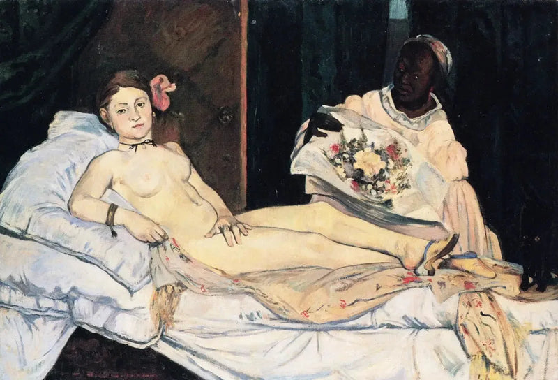 Olympia, kopia efter Manet - Paul Gauguin