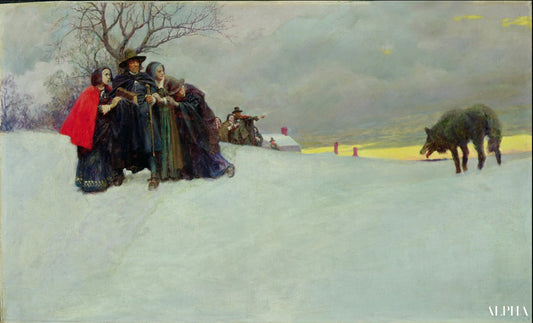 A Wolf Had Not Been Seen at Salem for Thirty Years - Howard Pyle - Reproductions de tableaux et peintures haut de gamme