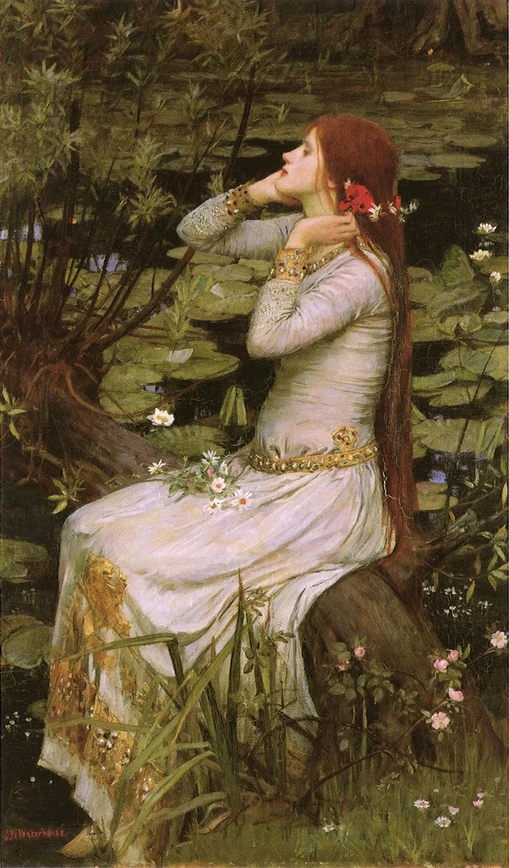 Ophélie - John William Waterhouse image 1 copie de tableau peinte à la main