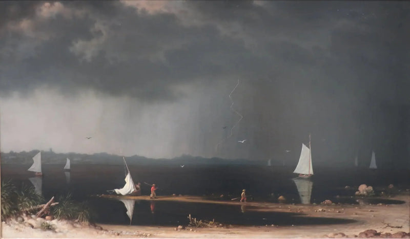 Åska över Narragansettbukten - Martin Johnson Heade