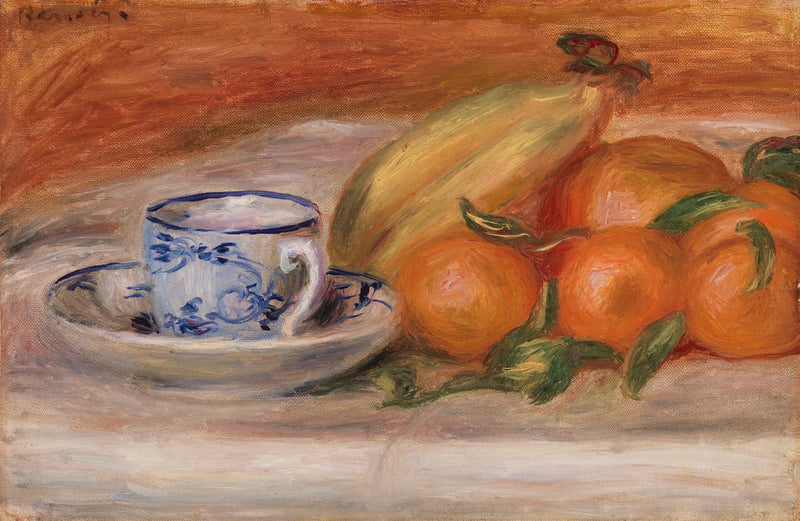 Apelsiner, bananer och tekopp (Apelsiner, bananer och tekopp) - Pierre-Auguste Renoir