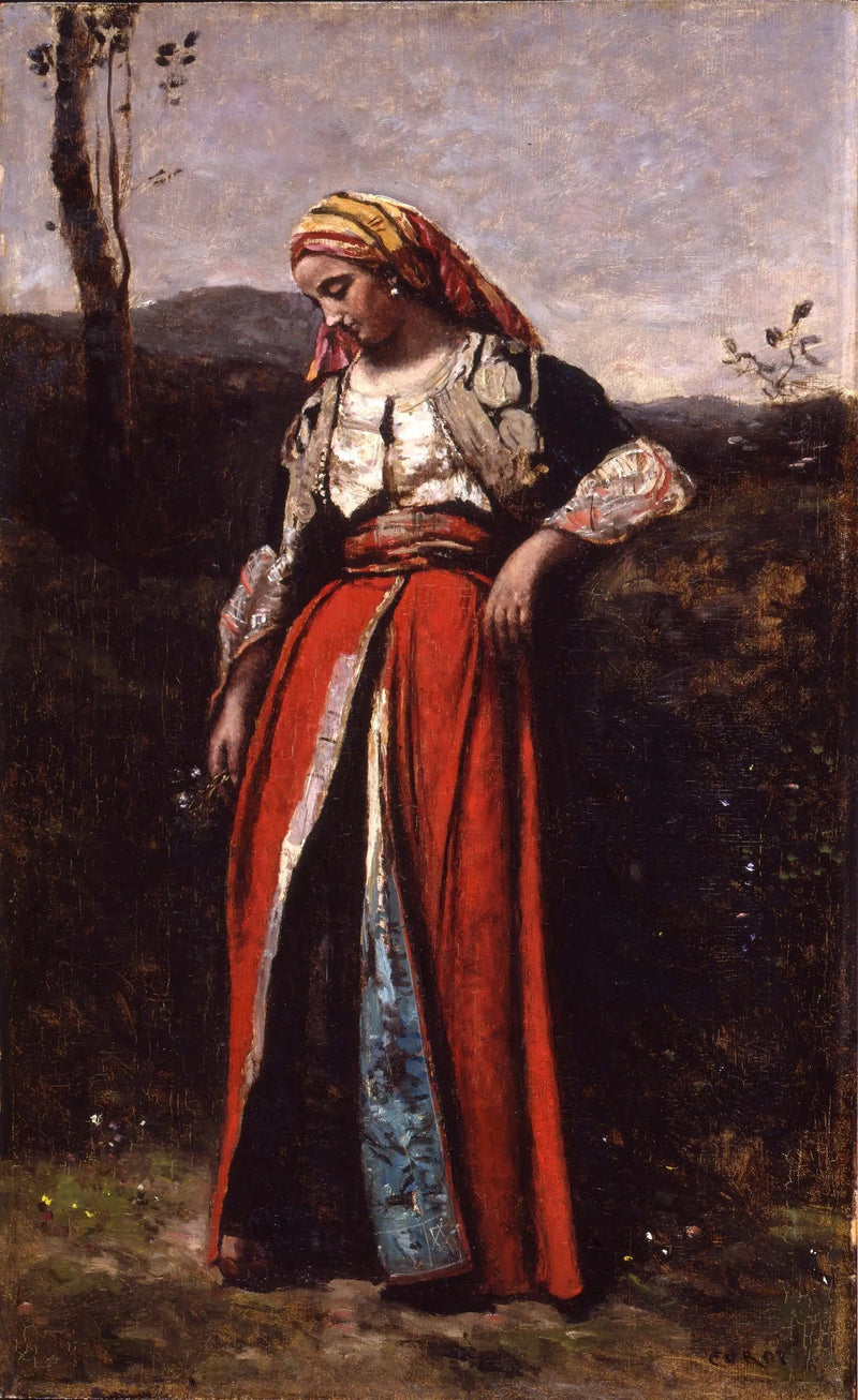 Oriental drömmare - Jean-Baptiste Camille Corot