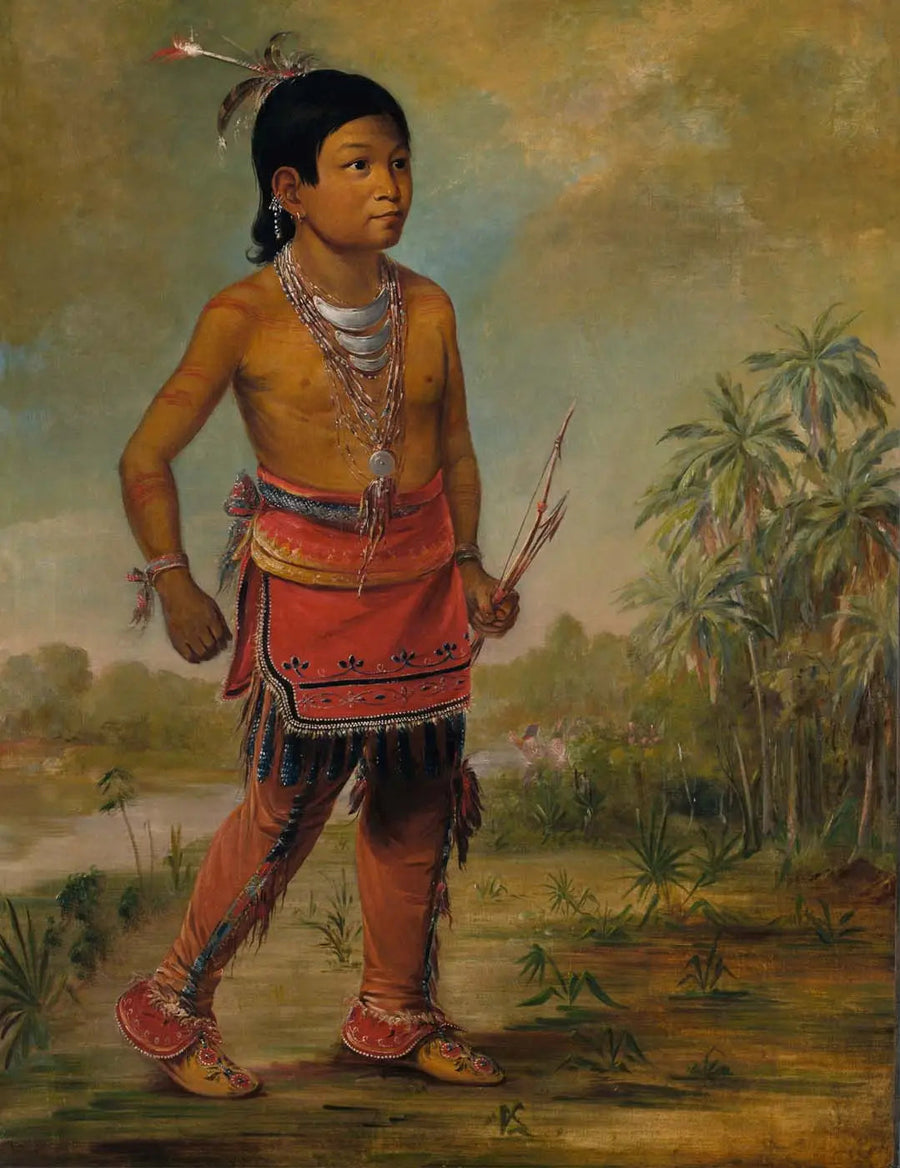 Osceola Nick-a-no-chee, en pojke - George Catlin