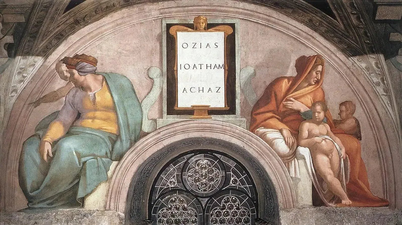 Osias, Joatham och Achaz - Michelangelo