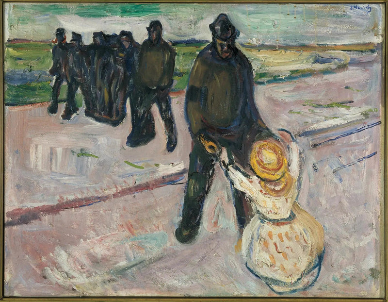 Arbetare och Barn - Edvard Munch