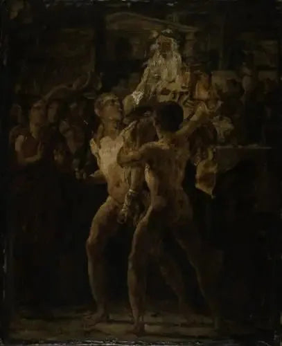 Homers hyllning, skiss. Antik motiv - Théodore Géricault
