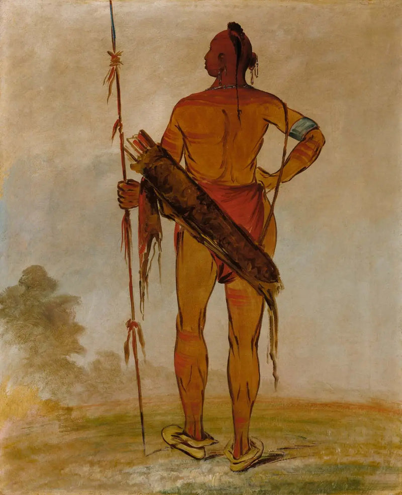 Pa-hú-sha, Vita Hår, den unge, ledare för gänget - George Catlin