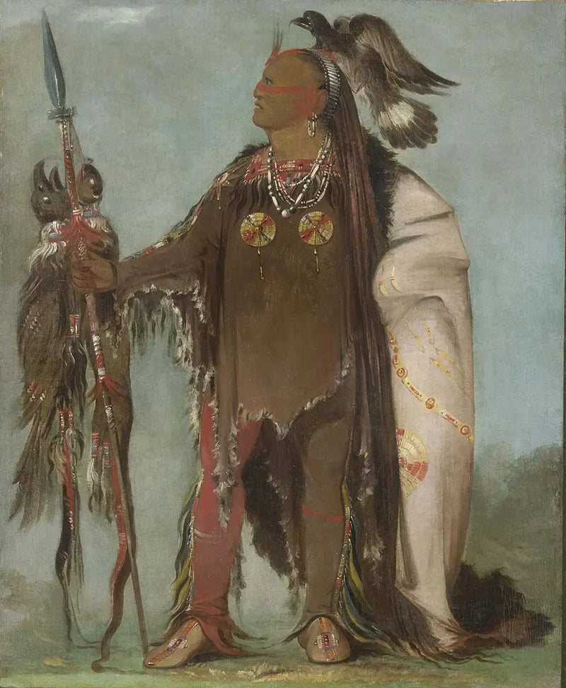 Pa-rís-ka-róo-pa, Två korpar, en ledare för gänget - George Catlin