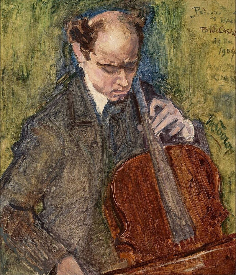 Pablo Casals som spelar cello - Jan Toorop