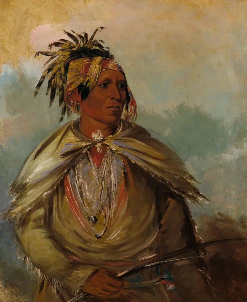 Pah-mee-ców-ee-tah, mannen som jagar, en chef - George Catlin