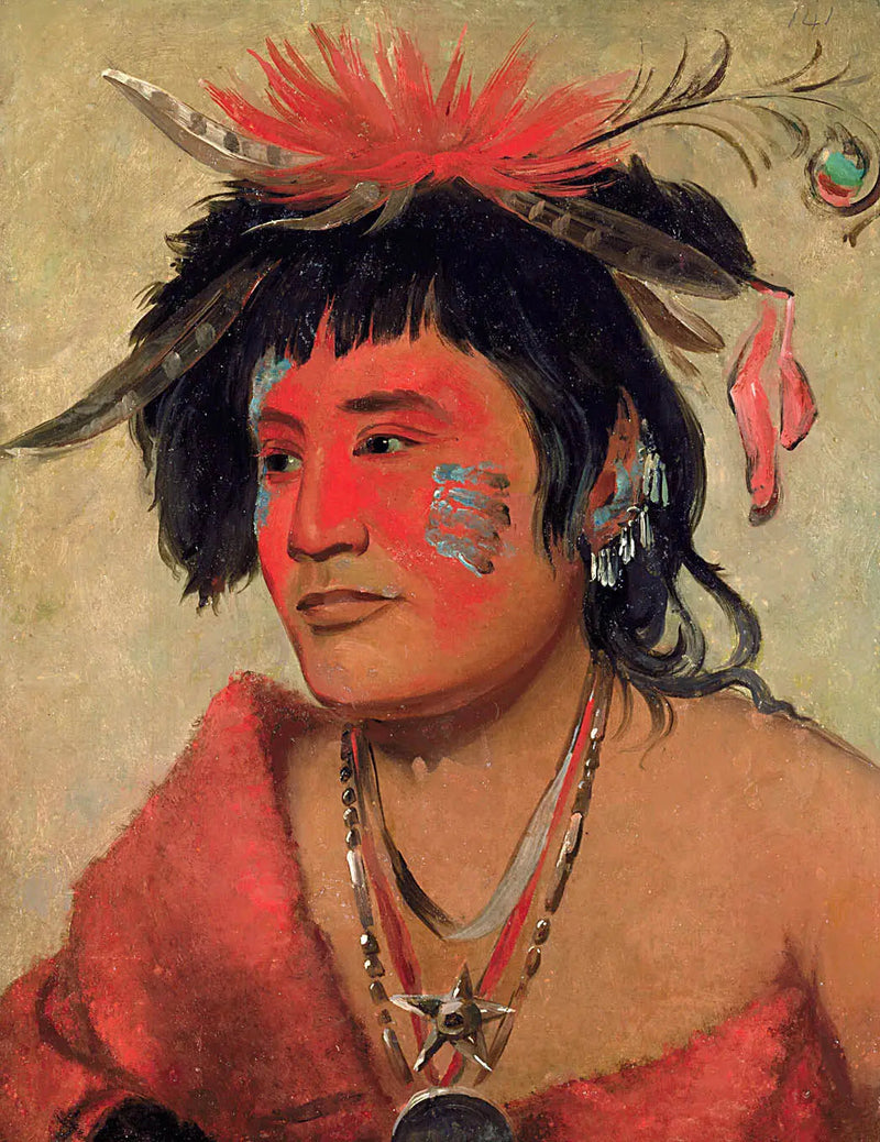 Pah-shee-náu-shaw, en krigare - George Catlin