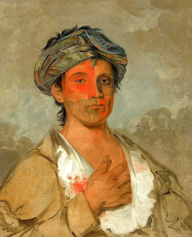 Pah-te-cóo-saw, heterosexuell man, semi-civiliserad - George Catlin