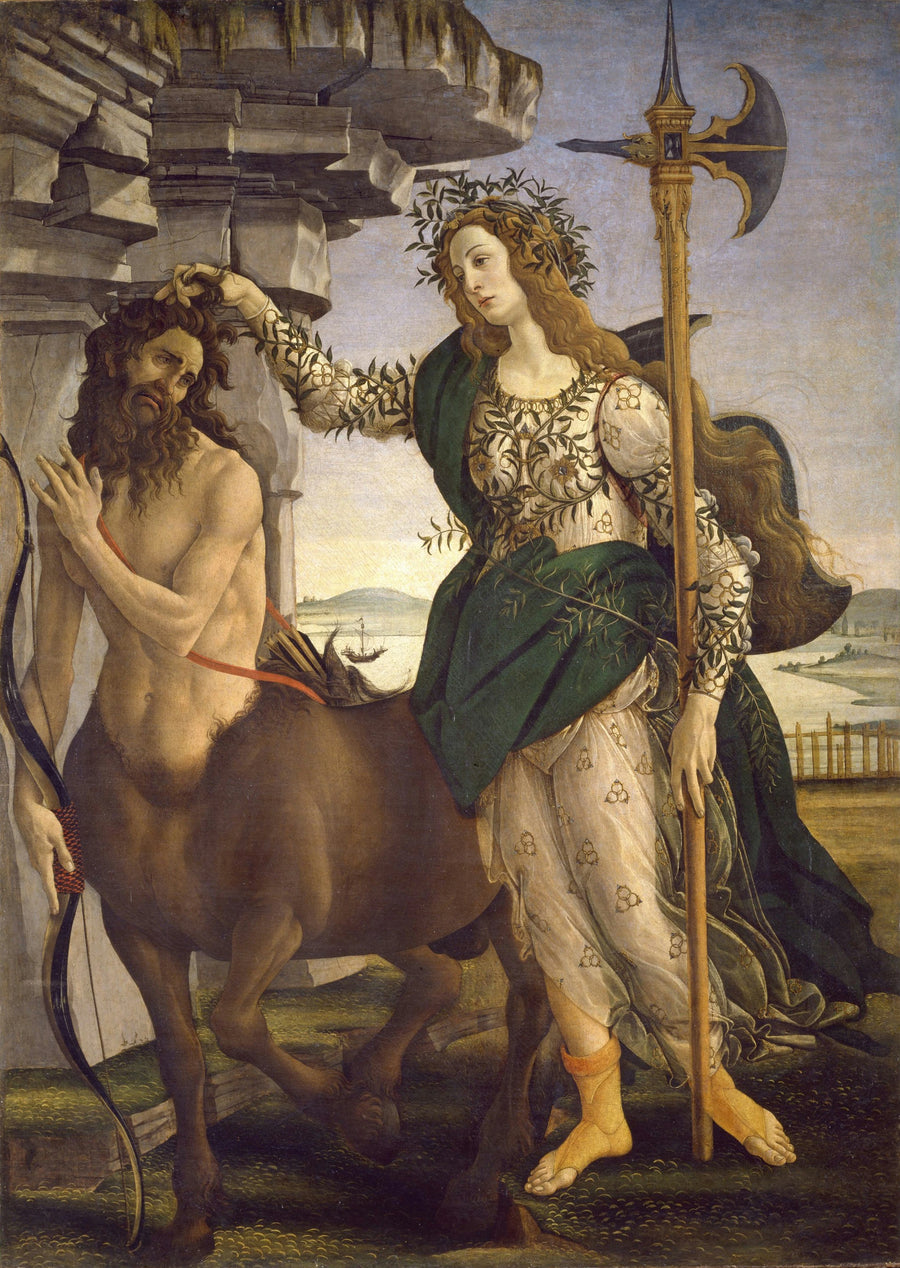 Pallas och Kentauren - Sandro Botticelli