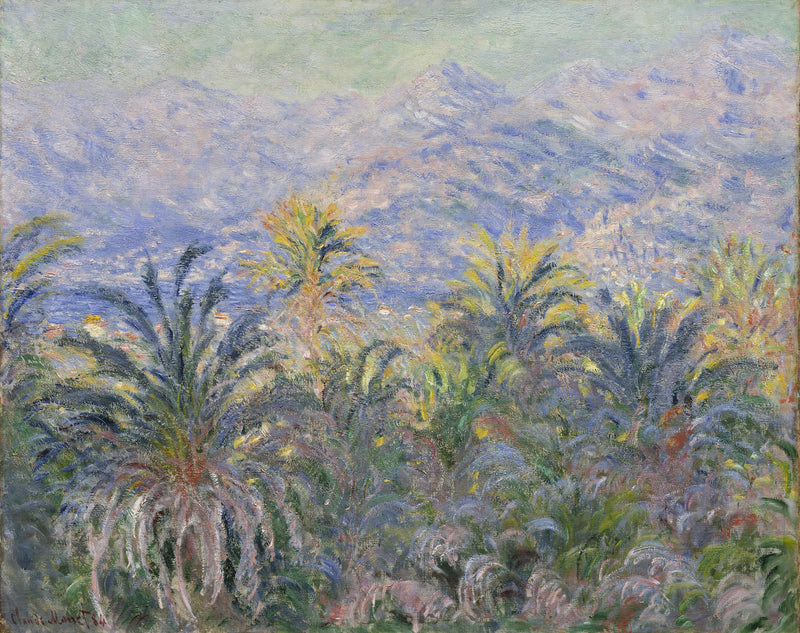 Palmerna i Bordighera - Claude Monet