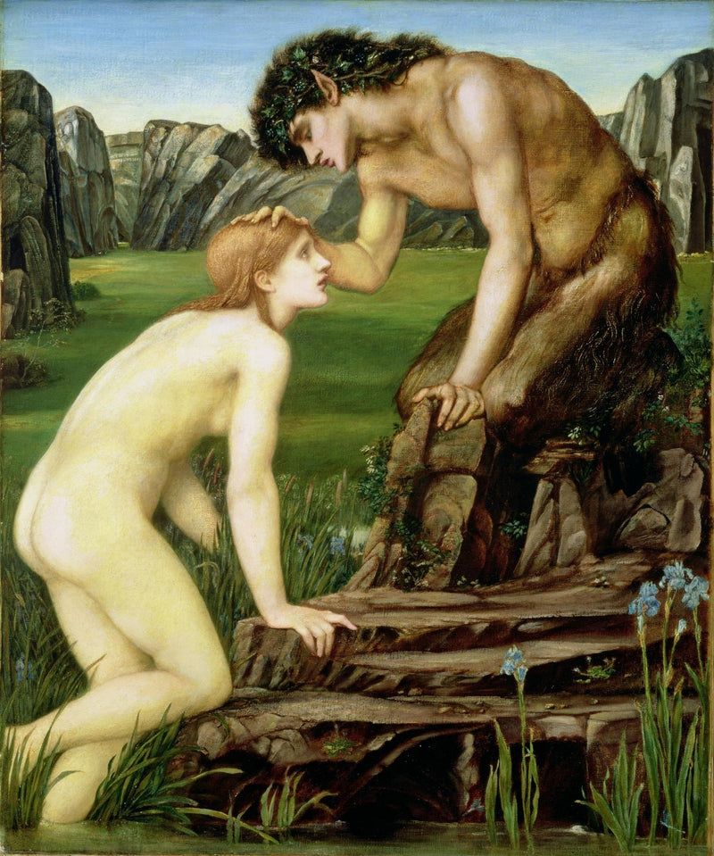 Pan och Psyche - Edward Burne-Jones