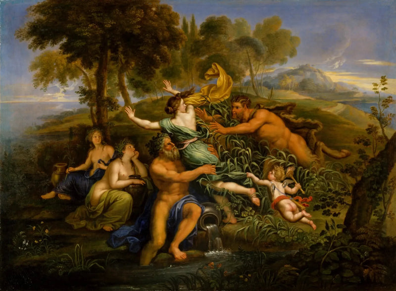 Pan och Syrinx - Pierre Mignard