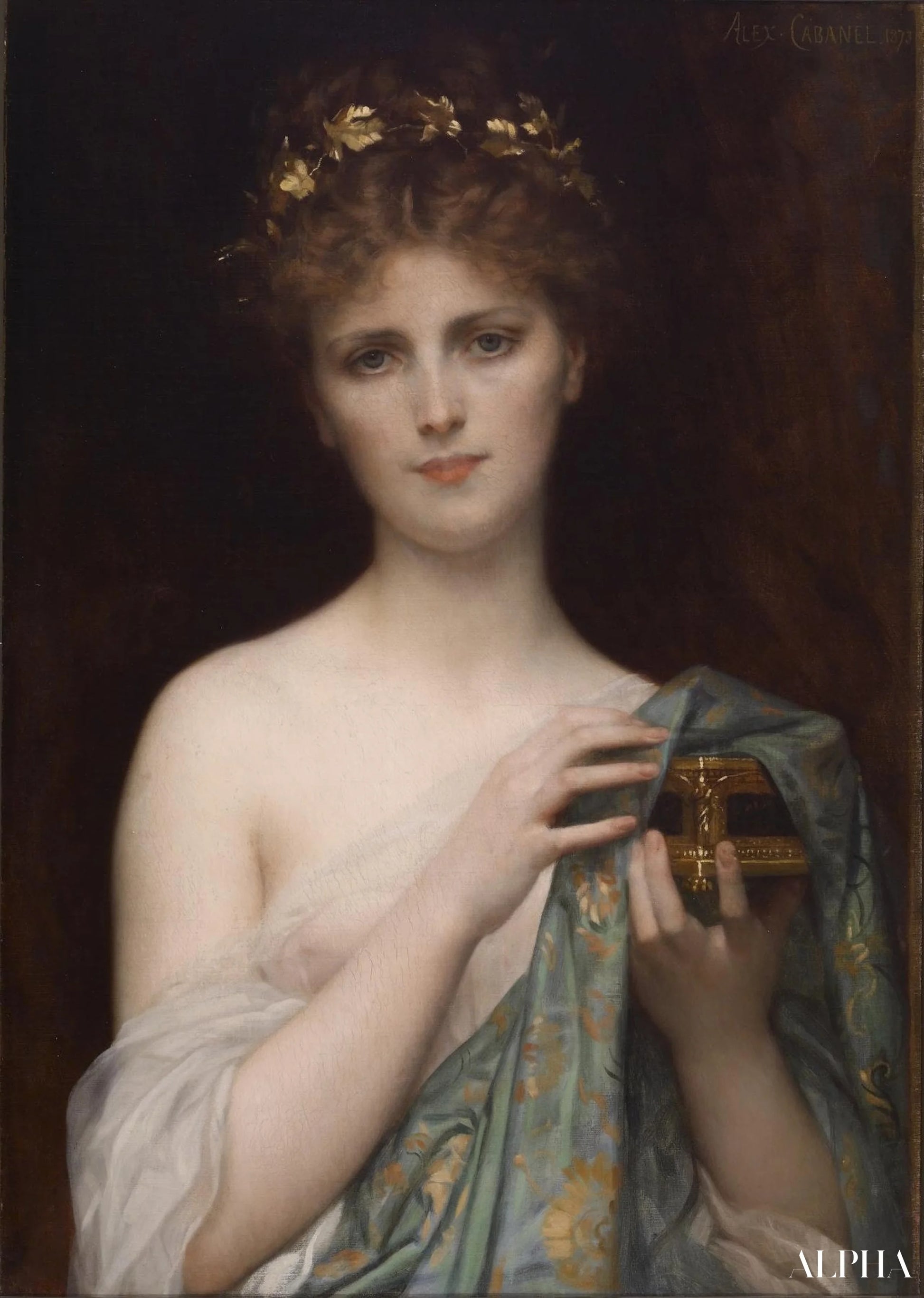 Reproduction du tableau « Pandora - Alexandre Cabanel » par Alpha Reproduction en peinture à l’huile