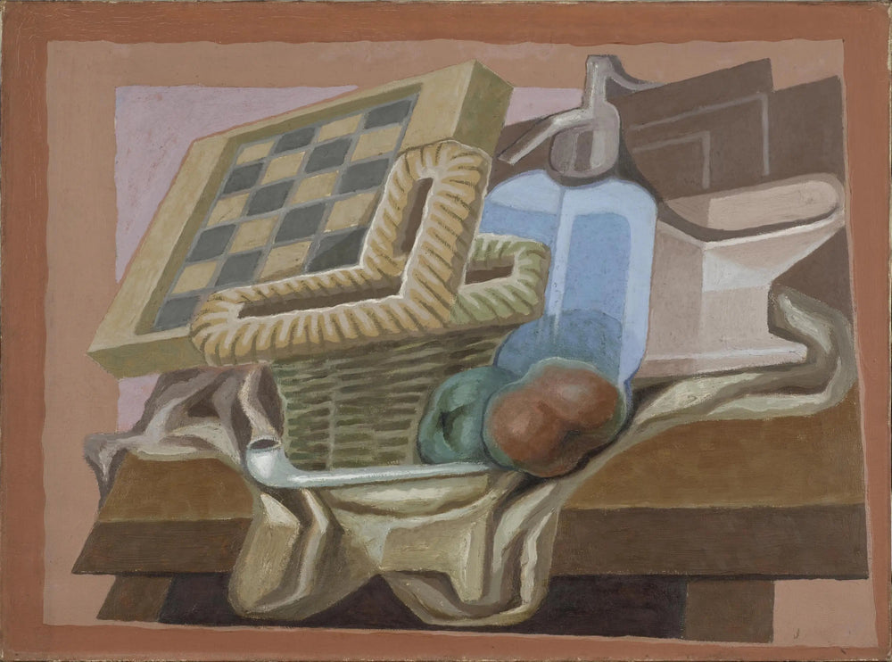 Panier et siphon - Juan Gris image 1 reproduction d’œuvre d’art à l’huile