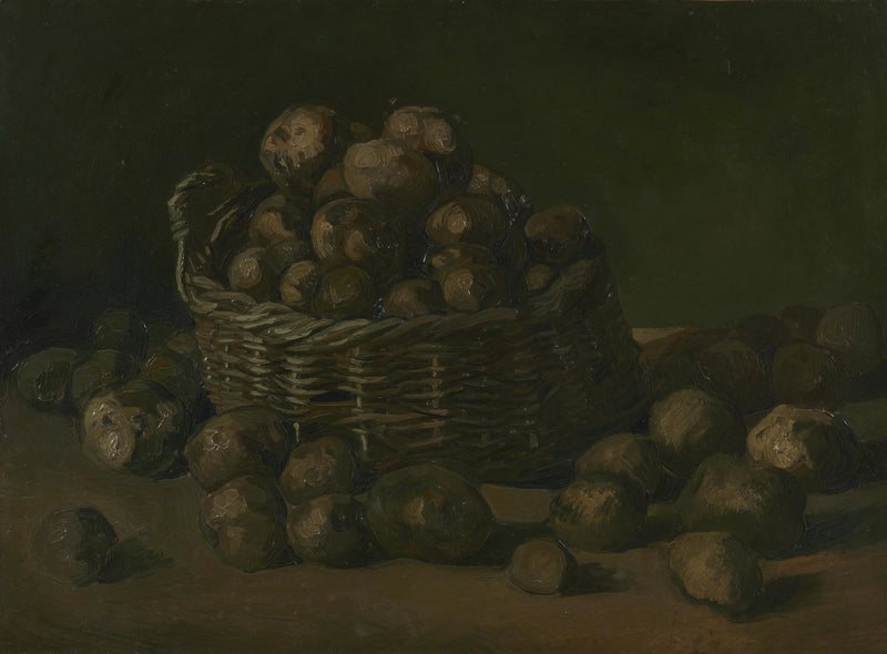Stilleben med en korg potatis - Vincent van Gogh