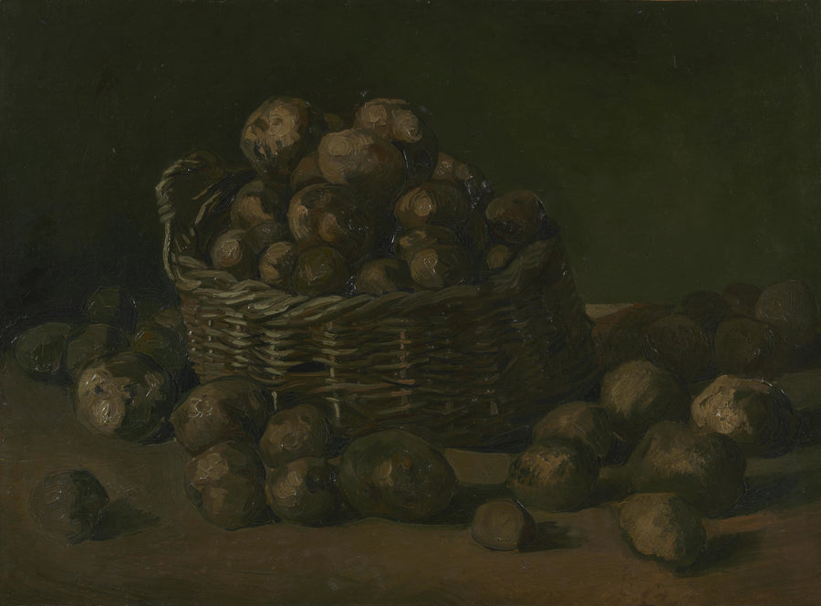 Stilleben med en korg potatis - Vincent van Gogh