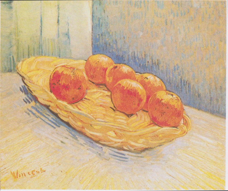 Stilleben med en korg apelsiner - Vincent van Gogh