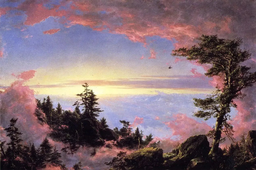 Över molnen vid solens styrspak - Frederic Edwin Church