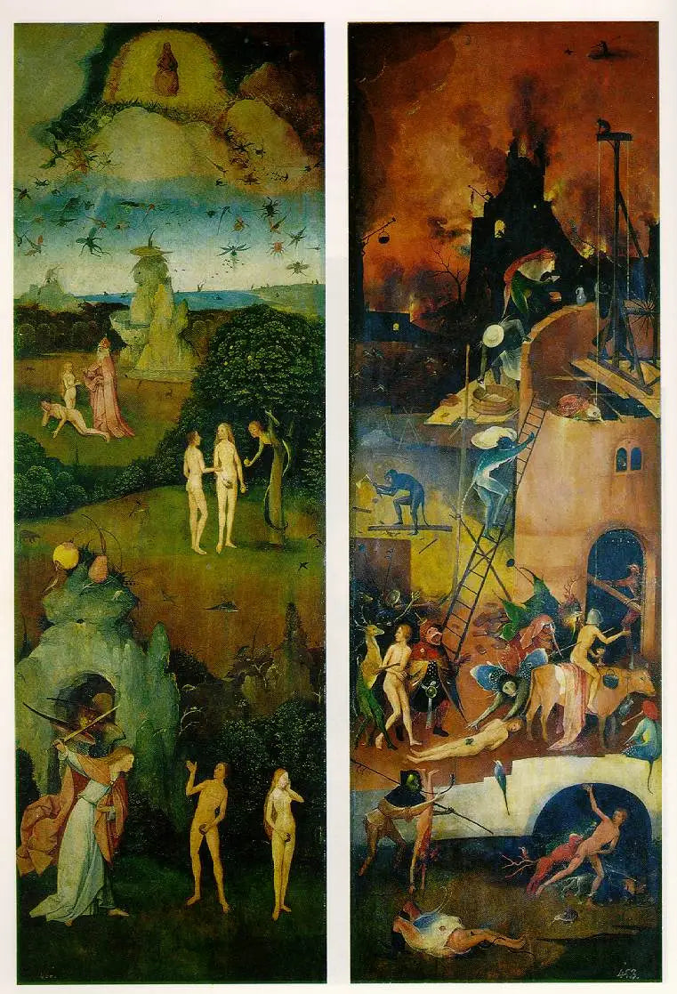 Paradiset och Helvetet - Hieronymus Bosch