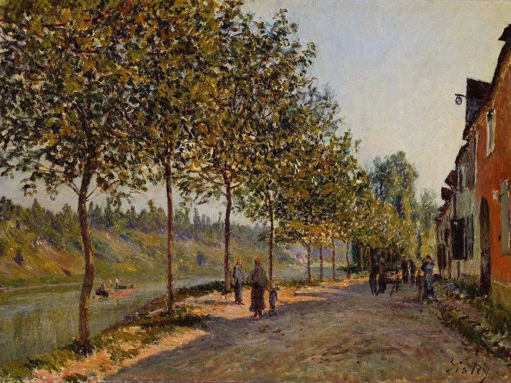 Parc à bois de Saint-Mammès - Alfred Sisley image 1 copie peinte à la main à l’huile